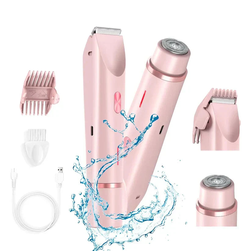 ✨ 2-in-1 Waterproof Dual Head Wet & Dry Trimmer – Precision Grooming Tool