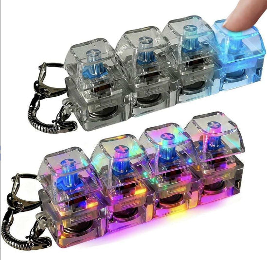 ClickCube Mechanical Switch Keychain | Premium Keyboard Fidget Toy