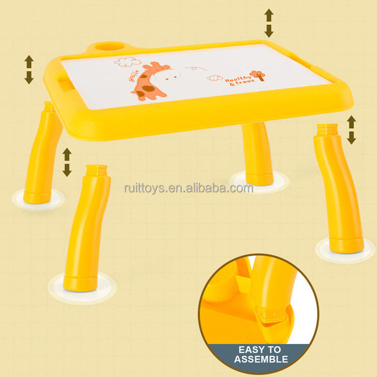 Kids LED Projector Drawing Table – Educational Tracing, Drawing & Painting Toy 🎨