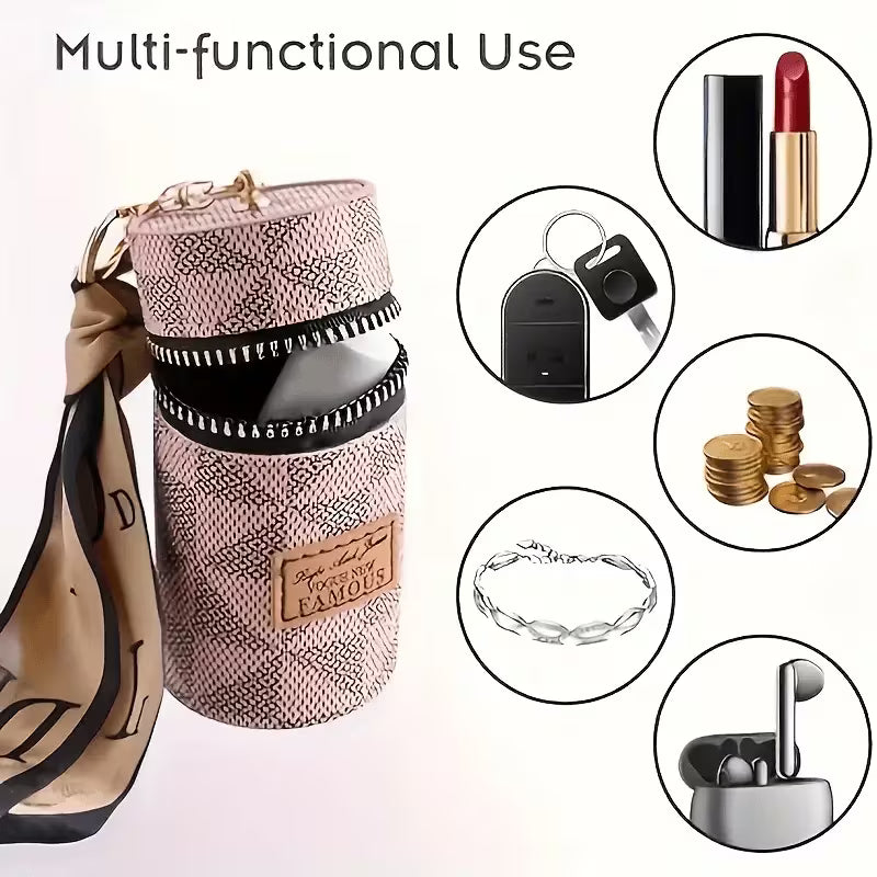 Mini Bucket Keychain Pouch – Stylish Coin & Accessory Holder