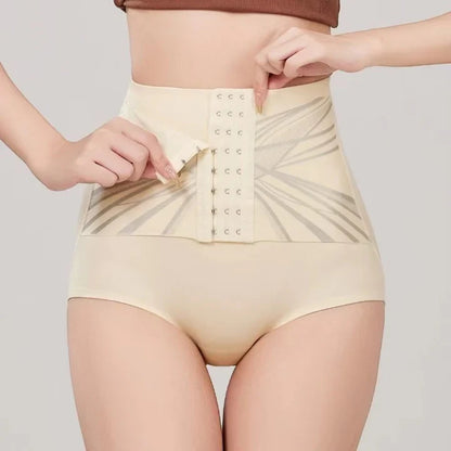 Women's Seamless High-Waist Buttoned Body Shaping Shorts