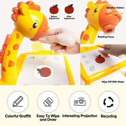 Kids LED Projector Drawing Table – Educational Tracing, Drawing & Painting Toy 🎨
