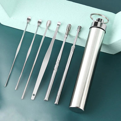 6PCS Ear Cleaning Tool Set for Kids & Adults – Safe & Gentle Ear Care Kit 👂✨