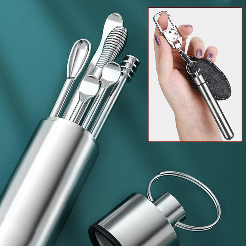 6PCS Ear Cleaning Tool Set for Kids & Adults – Safe & Gentle Ear Care Kit 👂✨