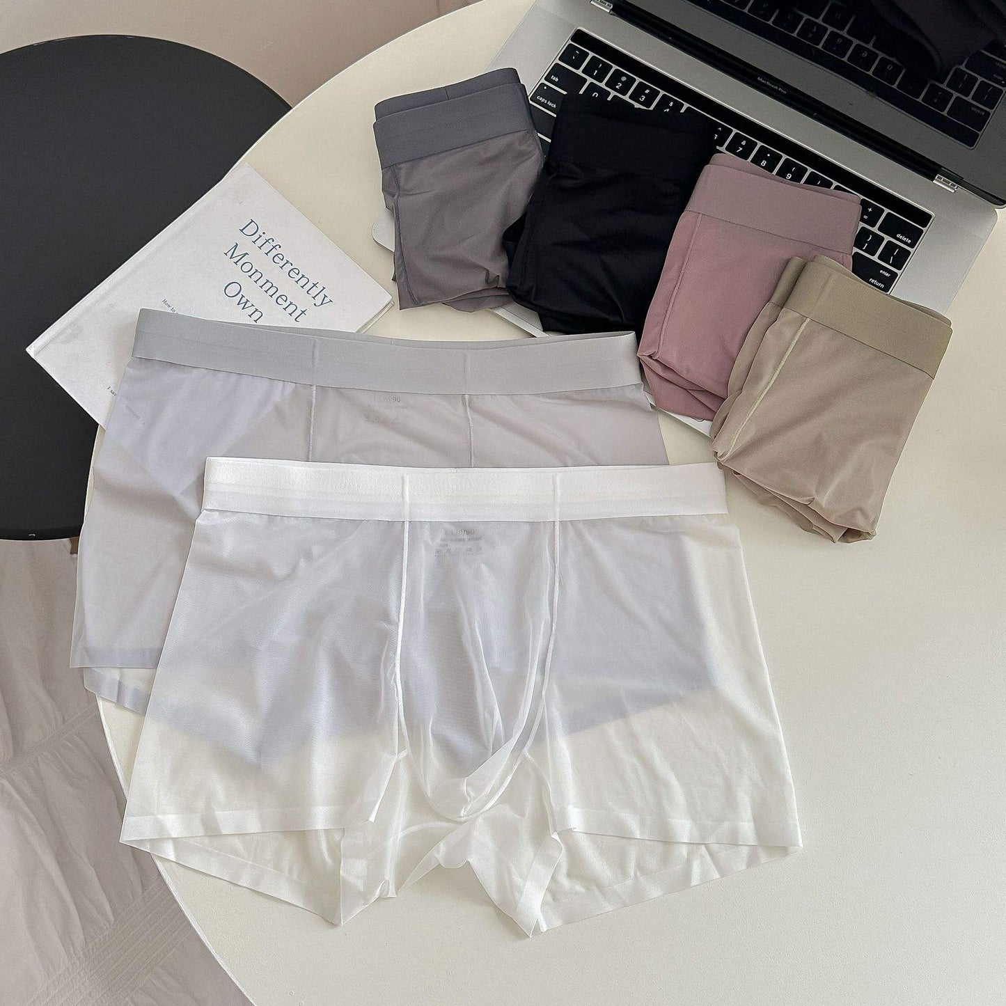 Men's Premium Ice Silk No-Odor Boxers | Breathable, Cooling & Ultra-Soft
