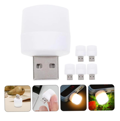 5Pcs. USB Mini LED Light – portable USB light for quick use anywhere.