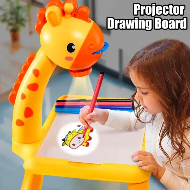 Kids LED Projector Drawing Table – Educational Tracing, Drawing & Painting Toy 🎨