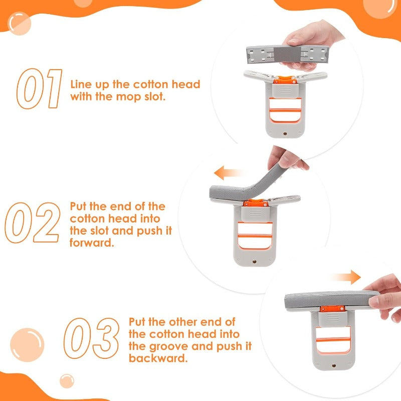 Portable Mini Folding Desktop Mop – Self-Squeeze Wet & Dry Cleaning Tool ✨