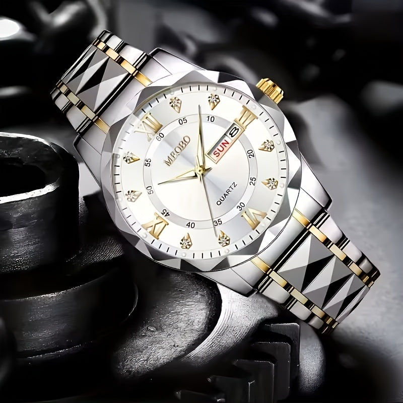 Men’s Stainless Steel Quartz Watch