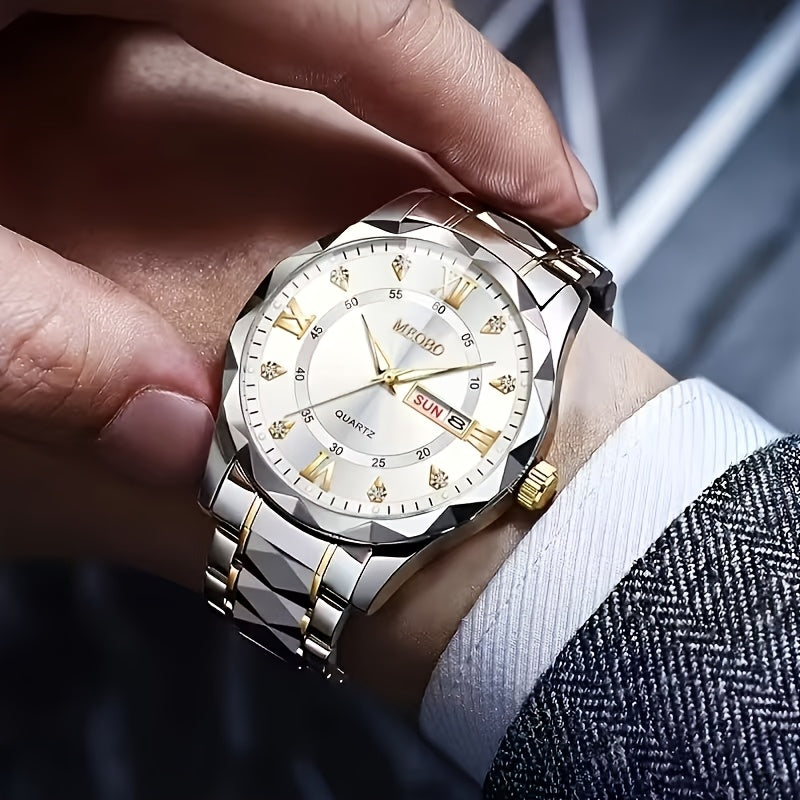 Men’s Stainless Steel Quartz Watch