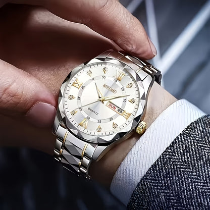 Men’s Stainless Steel Quartz Watch