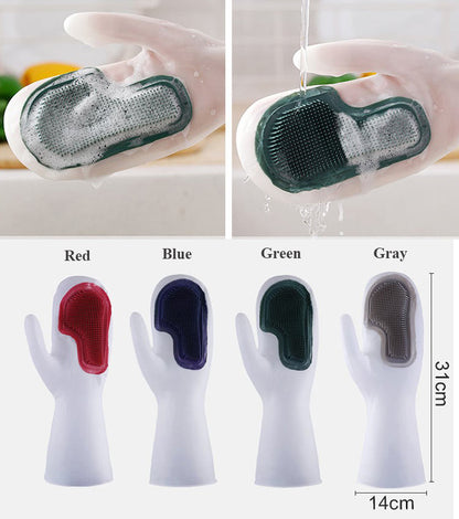 Magic Silicone Dishwashing Gloves 🧼
