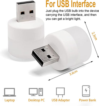 5Pcs. USB Mini LED Light – portable USB light for quick use anywhere.