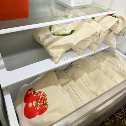 Premium Reusable Cotton Vegetable Storage Bag