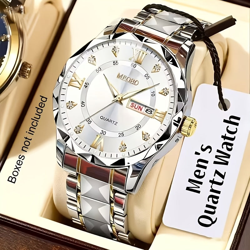 Men’s Stainless Steel Quartz Watch