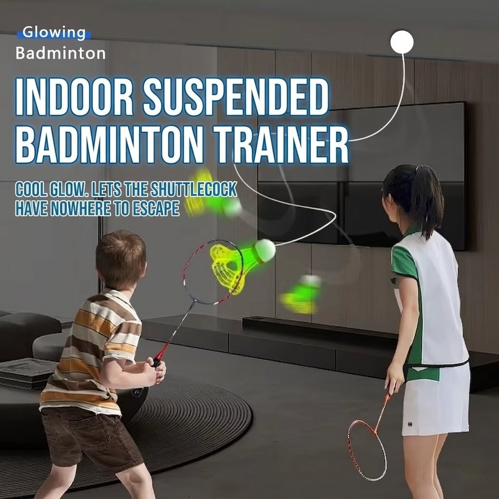 LED Badminton Training Kit (2 PCS) – Solo Rebound Trainer