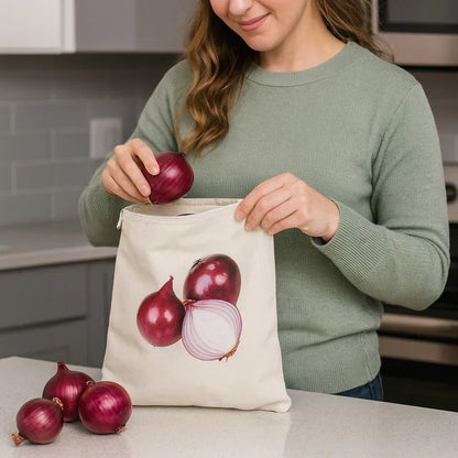 Premium Reusable Cotton Vegetable Storage Bag