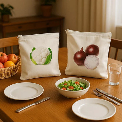 Premium Reusable Cotton Vegetable Storage Bag