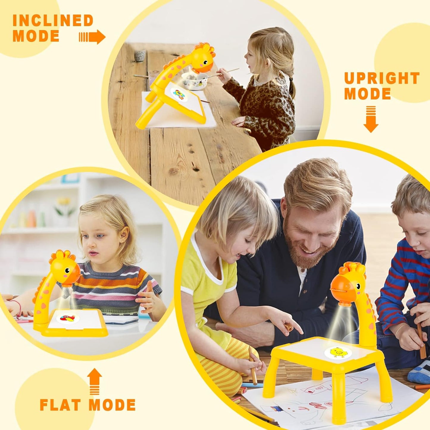 Kids LED Projector Drawing Table – Educational Tracing, Drawing & Painting Toy 🎨