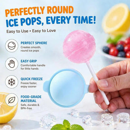 Homemade Reusable Lollipop Ice Cream Mold with Sticks – DIY Popsicle Maker