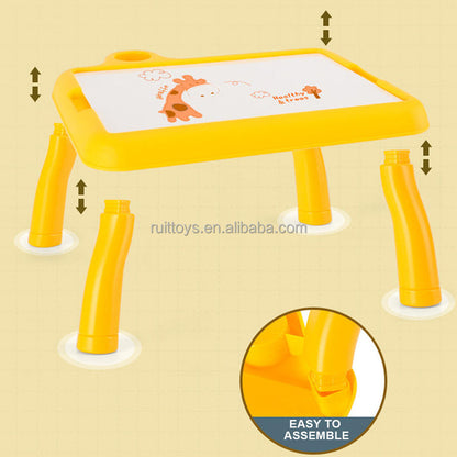 Kids LED Projector Drawing Table – Educational Tracing, Drawing & Painting Toy 🎨